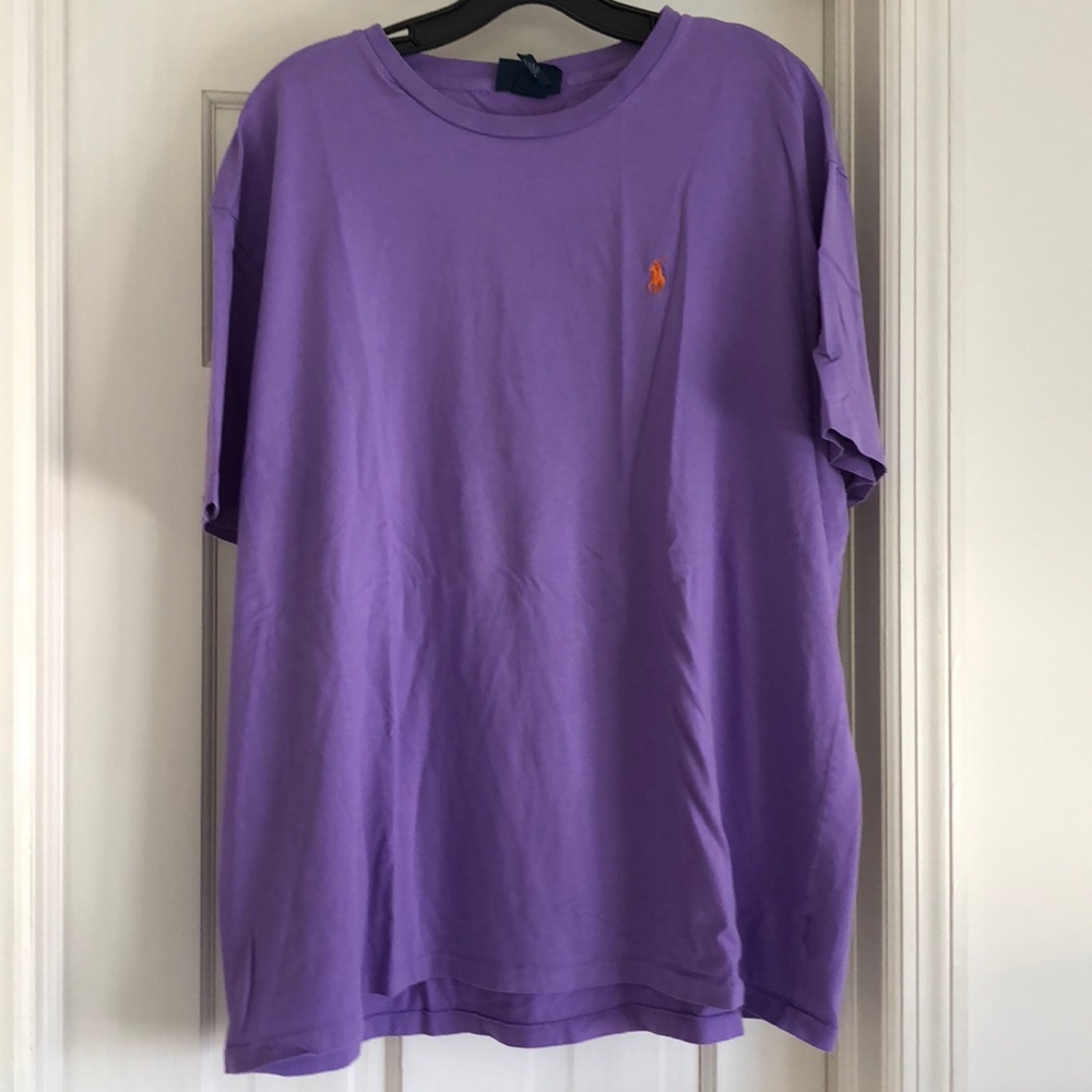 Men’s Polo purple cotton tee